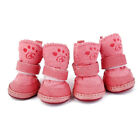 Winter Warm Fleece Lined Shoes Rain Snow Dog Boots Pet Paw Protector Non-Slip
