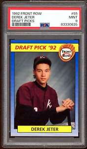 Derek Jeter Rookie Card 1992 Front Row Draft Picks #55 PSA 9