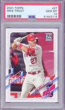 2021 Topps Mike Trout #27 PSA 10