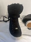 Ugg Shoe Ugg Starling High Tops  Trainers Black Leather White Soles Size 8.5