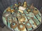 Antique Brass & Metal Chandelier Lamp Parts Sockets Flanges 5 LB Box 7595