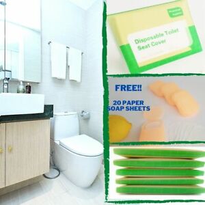 50 pcs -Biodegradable Disposable Toilet Seat Covers -Travel /Public restroom