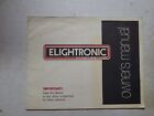 Elightronic Ignition by Essex Owners Manual