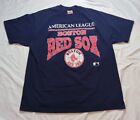 Vintage Boston Red Sox Shirt Mens 2XL Blue Short Sleeve 1992 Hanes Heavyweight