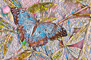 🦋 Butterflies: Adult Mosaic Coloring Book with 50 Different Pictures Butterfly