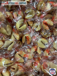 10/100/300PCS Fortune Cookies Fresh Single  Wrapped