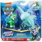 PAW Patrol Aqua Pups Rocky and Sawfish Action Figures Kids Toy Birthday Gift