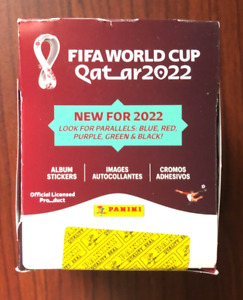 2022 Panini FIFA WORLD CUP QATAR 50 Pack Sticker Box - SEALED 250 Stickers