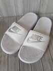 Nike Benassi JDI 343881-102 White Slide/Slip On Sandals Women Size 10