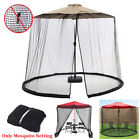 10/11/12FT Umbrella Table Screen Cover Outdoor Patio Mosquito Bug Insect Netting