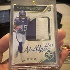 New Listing2019 Panini Limited Alexander Mattison #1/199. Auto RC player worn patch.