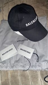 Balenciaga Adjustable Strap Black Hat Size L