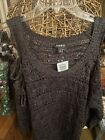 Torrid women’s cold shoulder sweater plus size 2 new with tags