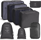 Compression Packing Cubes for Suitcases,8 Pcs Travel Luggage Organizers Set for