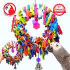 1019 Large Fuzz Ring Bird Toy Parrot Cage Toys Cages Swing Preen Plucker Amazon