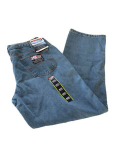 Mission Ridge 32x30 Rugged Denim Workwear Mens Light Blue Jeans Straight Leg