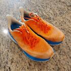 HOKA One One Clifton 9 Running Shoes - Men's Size 11.5 D Orange/Blue