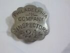 Antique C E Erickson Philadelphia Company Inspector Badge