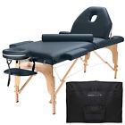 OPEN BOX - Portable Massage Table with Bolster and Tilt Backrest