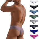 Men Half Hip Wrap Bikini Briefs Sexy Low Waist Underwear U Pouch Panties Shorts-