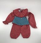 Doll Clothes Knickerbocker Bozo The Capitol Clown Replacement 3 PCs Red Blue Dot