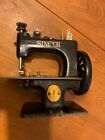 Singer miniature salesman sample crank sewing machine in used working condition