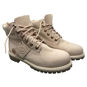 Timberland Women’s 6” inch Classic Beige Waterproof Boots A1QVC A2730 Size 6