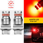 2x Red LED Strobe Flash Blinking Stop Brake Tail Light 3057 for 3157 Toyota Ford (For: MAN TGX)