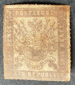 Transvaal  South Africa 1875 3d lilac brown stamp vfu sg56