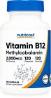 Nutricost Vitamin B12 (Methylcobalamin) 2000mcg, 120 Capsules - Vegetarian Caps
