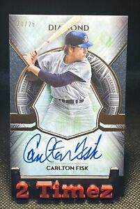 New Listing2021 Carlton Fisk - Diamond Icons (On Card) Autograph /25 SSP *Red Sox
