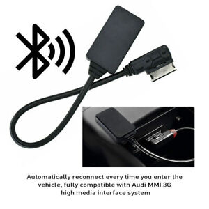 For Audi A3 A4 A5 Q7 AMI MMI Bluetooth Music Interface AUX Audio Cable Adapter