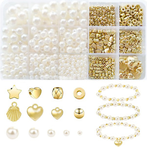 New Listing1000Pcs Pearl Beads for Bracelets Making, Pearl Beads for Jewelry Making