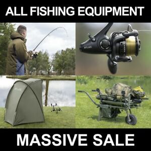 ATLAS Fishing Equipment – Rods/Reels/Lines/Shelter/Barrow/Net  *CLEARANCE PRICE*