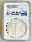 2020 P SILVER EAGLE FIRST RELEASE MS69 Emergency Production RARE (126)