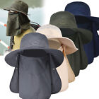Men Women UV Protection Sun Hats Neck Face Flap Cap Wide Brim Fishing Hiking Hat