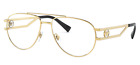Authentic VERSACE Rx Eyeglasses VE1269-1002 Gold w/ Demo Lens 57mm*NEW*