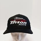 Team Triton Boats Hat Adjustable Snap Back Embroidered Black NWOT