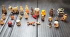Random Miniatures Dollhouse Figurines Lot Of 25 Ceramic Plastic Brass
