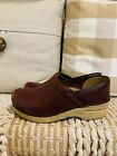 Women’s Dansko Professional Ruby Red Oiled Heritage Honey Sole Clog Size 37