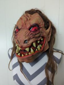 2003 The Paper Magic Group Halloween Large Red Eyed Troll Monster Mask