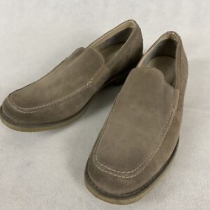 Calvin Klein Suede Slip On Shoes Men's Size 10 Gray David Casual Loafers
