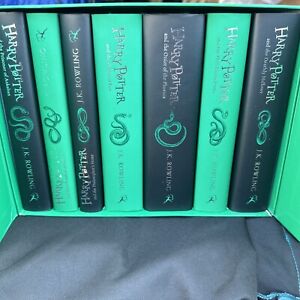 Harry Potter Slytherin House Editions 7 Books Boxset By JK Rowling NEW Paperback