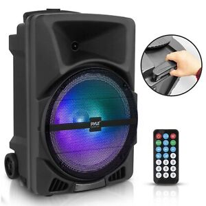 Pyle Bluetooth 800W Loudspeaker with Rechargeable Battery - Black PPHP1244B