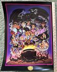 New ListingDisney Old Original VILLAINS Poster Late 80's Free Shipping!!