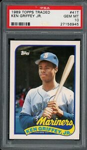 New Listing1989 Ken Griffey Jr Topps Traded #41T RC Rookie PSA 10 **DEAD CENTERED**