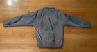 Vintage Adidas 1980s Leather Bomber Jacket Suede Grey Run DMC Size Small