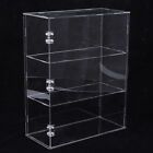 3 Tier Clear Acrylic Trading Card Display Case, Wall Mounted Cabinet ShelfOpens