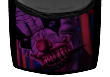 Dark Violet Scary Evil Clown Knife Hood Wrap Vinyl Car Truck Graphic Decal