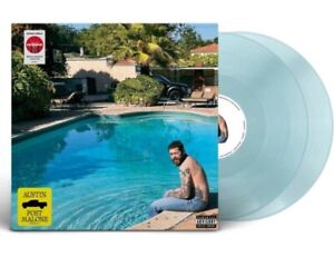 Sealed, Creased Cover: Post Malone - Austin Vinyl Translucent Light Blue 2 LP